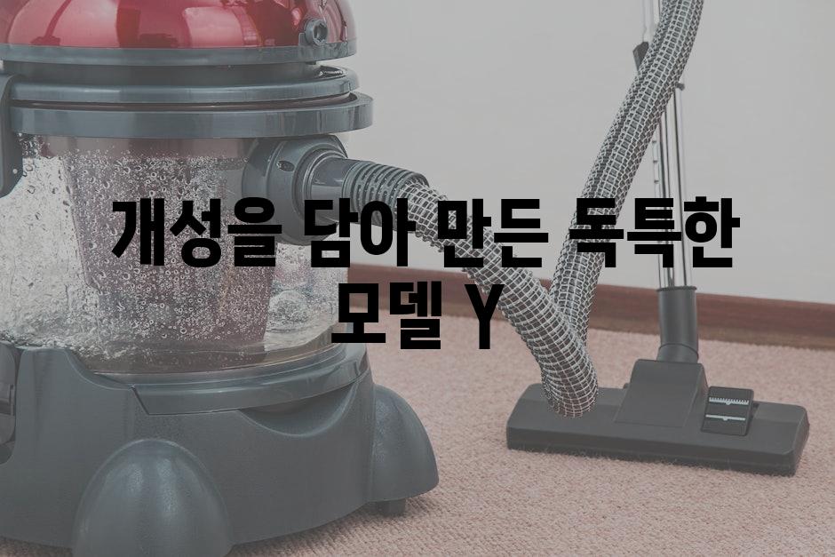  개성을 담아 만든 독특한 모델 Y