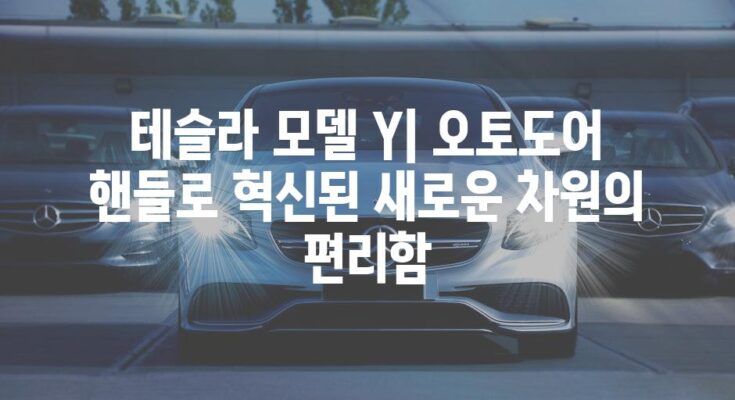 테슬라 모델 Y| 오토도어 핸들로 혁신된 새로운 차원의 편리함