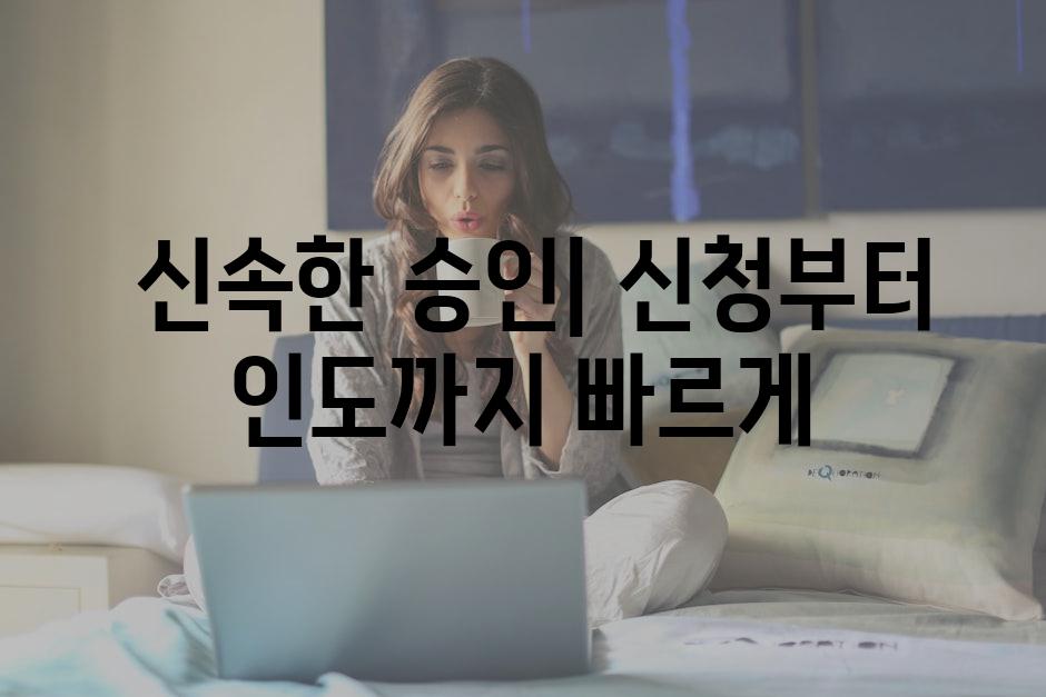  신속한 승인| 신청부터 인도까지 빠르게