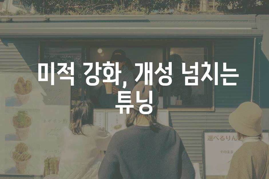  미적 강화, 개성 넘치는 튜닝