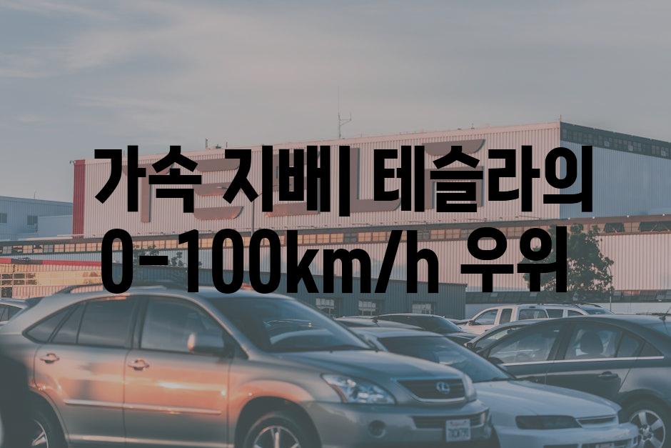  가속 지배| 테슬라의 0-100km/h 우위