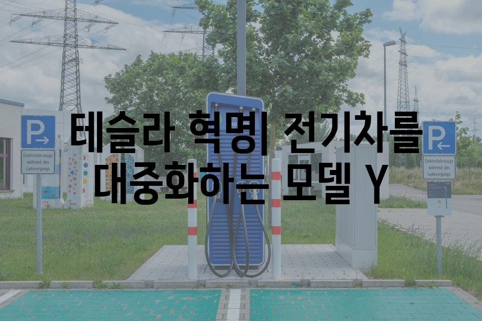  테슬라 혁명| 전기차를 대중화하는 모델 Y