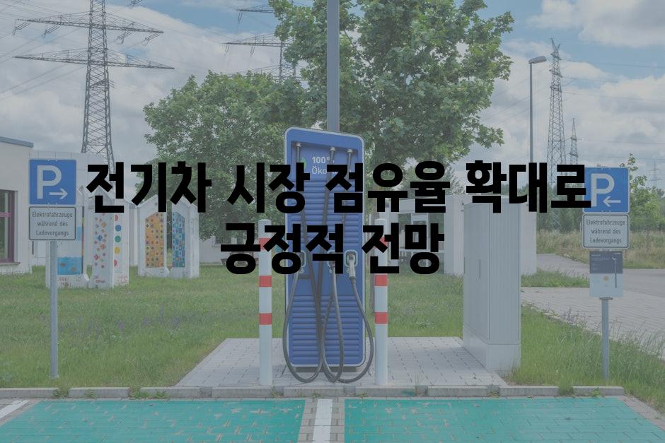  전기차 시장 점유율 확대로 긍정적 전망