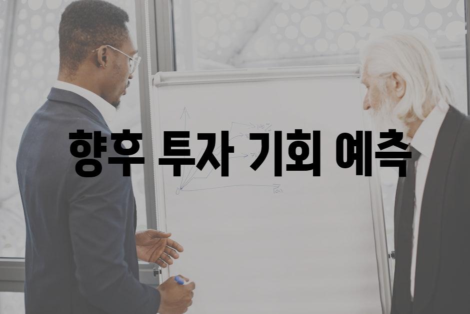  향후 투자 기회 예측