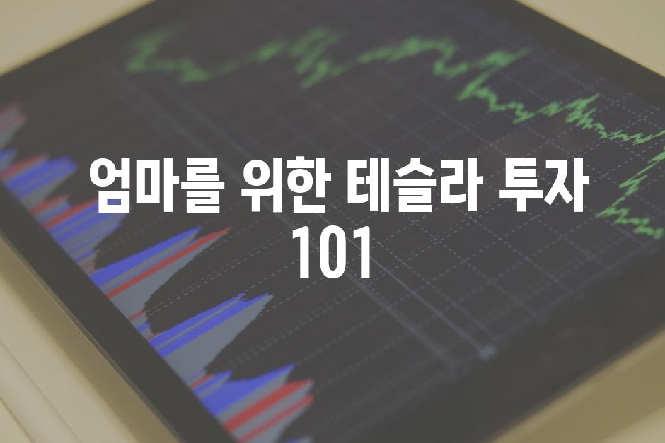  엄마를 위한 테슬라 투자 101