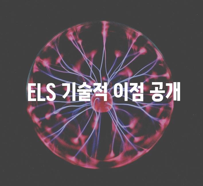  ELS 기술적 이점 공개