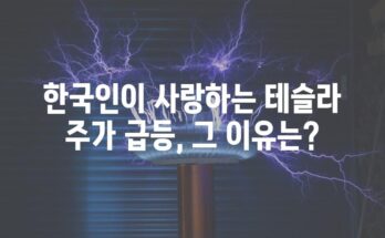 한국인이 사랑하는 테슬라 주가 급등, 그 이유는?